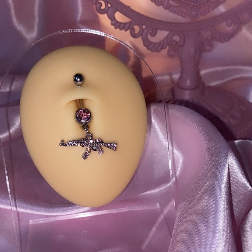 Ak47 Bauchnabelpiercing Pink