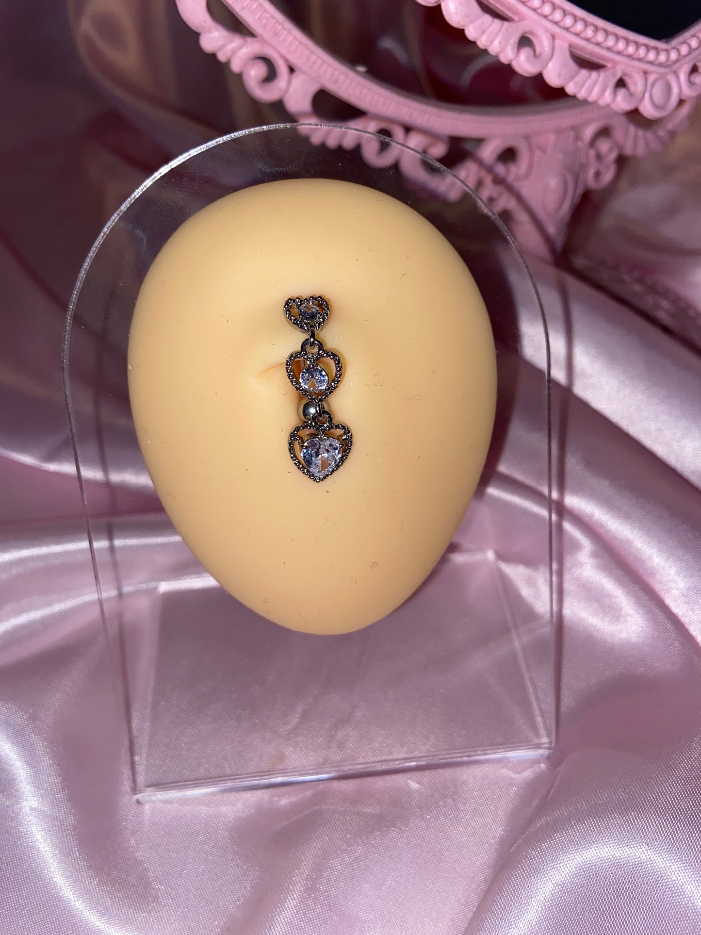 Triple Heart Navel Bauchnabelpiercing