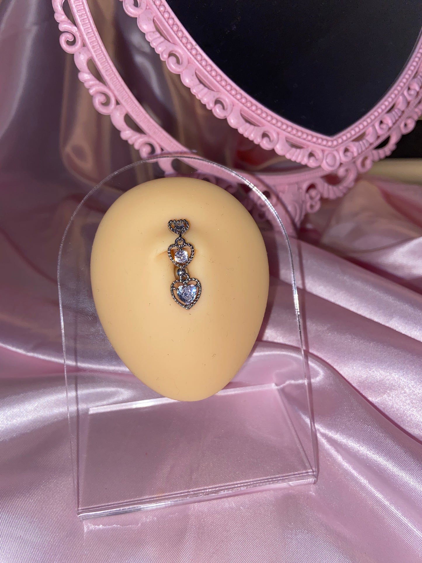 Triple Heart Navel Bauchnabelpiercing