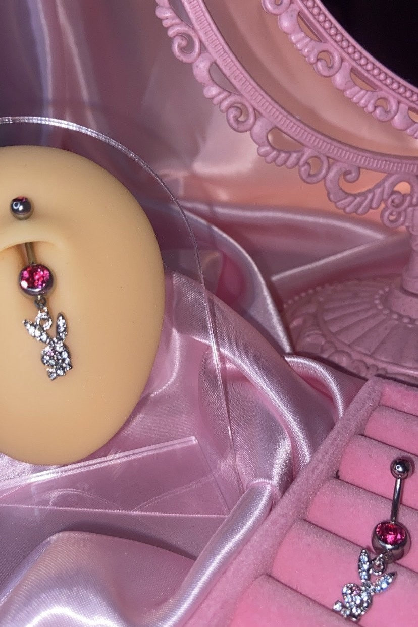 Pink Bunny Bauchnabelpiercing