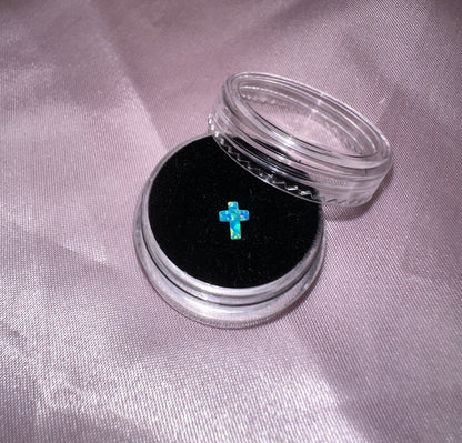 Opal Kreuz Zahnschmuck