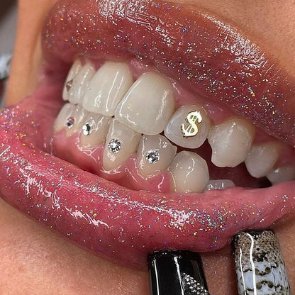 Zahnschmuck Kit Dollar Sign
