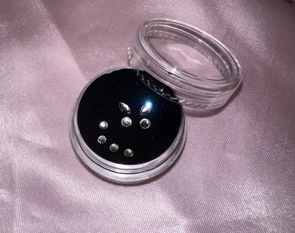 DIY Zahnschmuck Kit Butterfly Schmetterling Silber Silver 