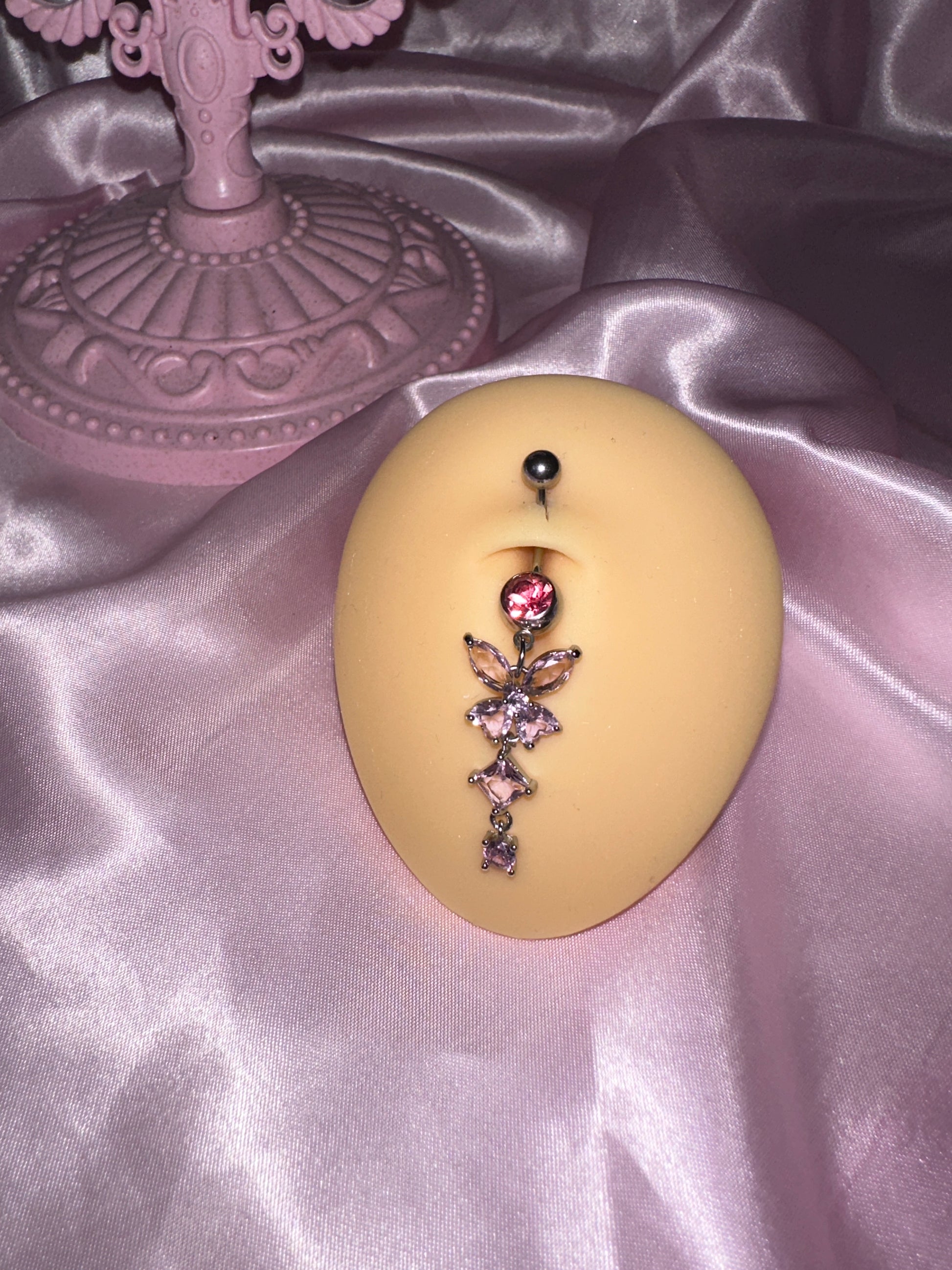 Mariposa Bauchnabelpiercing Pink