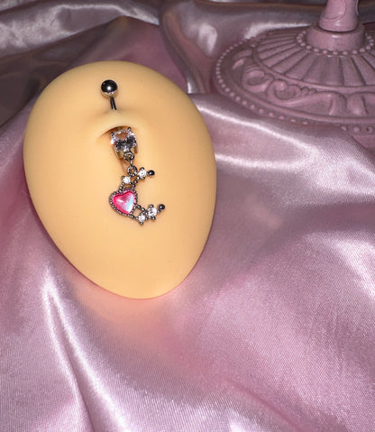 Moon Heart Bauchnabelpiercing