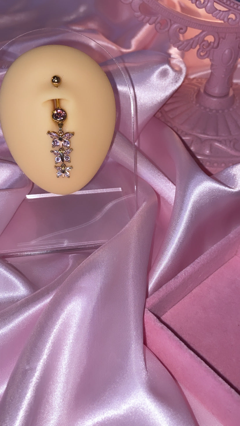 Triple Mariposa Bauchnabelpiercing Bild 3