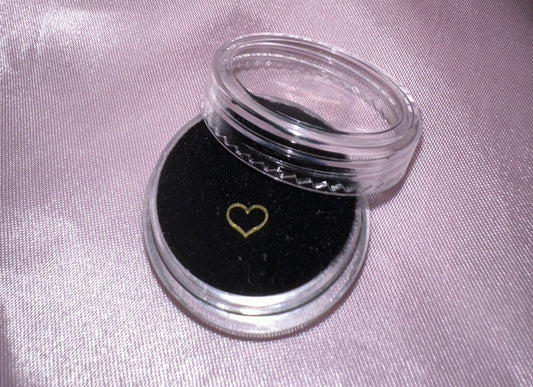 Zahnschmuck Herz Gold