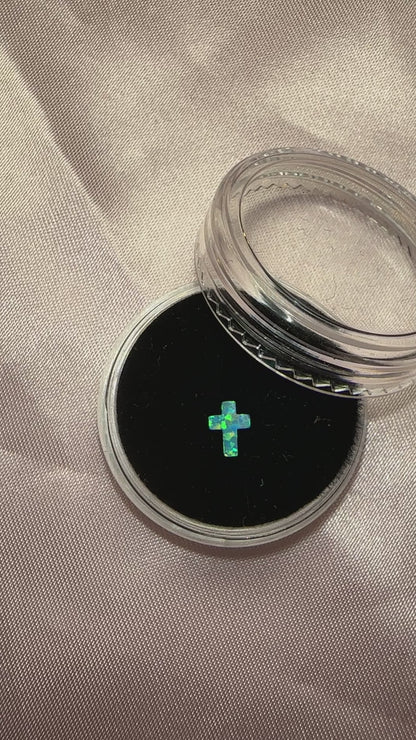 Opal Kreuz Zahnschmuck